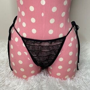 Vintage Victoria’s Secret tie lace tiered ruffle panties